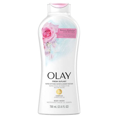 Olay Fresh Outlast Body Wash, Rose Water & Sweet Nectar (23.6 oz.)