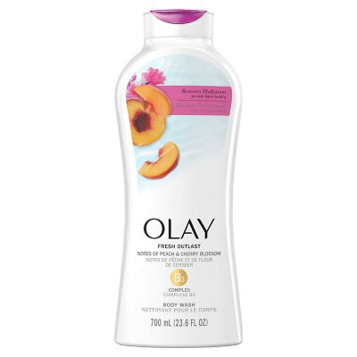 Olay Fresh Outlast Body Wash, Peach & Cherry Blossom (23.6 oz.)