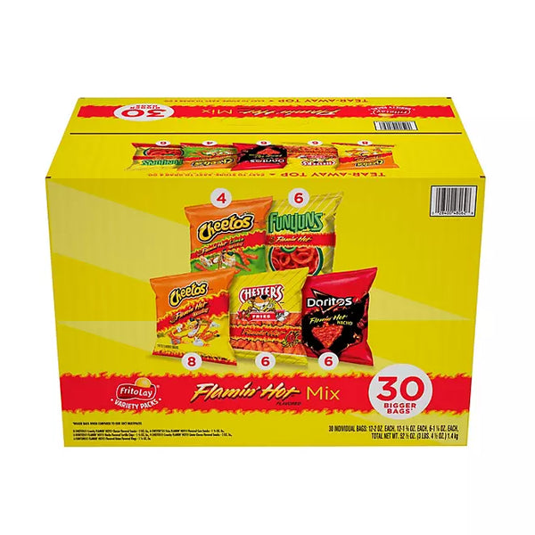 Frito-Lay Flamin' Hot Mix Variety Pack Snacks (30 pk.)