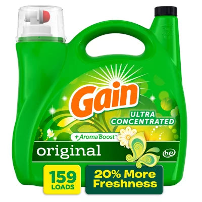 Gain + Oxi Liquid Laundry Detergent, Original, (159lds, 170fl.oz.)