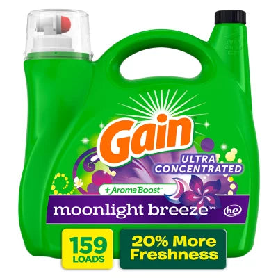 Gain Liquid Laundry Detergent, Moonlight Breeze Scent (208oz., 159 loads)