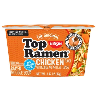 Nissin Top Ramen Chicken Bowl, (3.4 oz.)