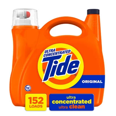 Tide HE Original Liquid Detergent, (152 loads 170floz.)