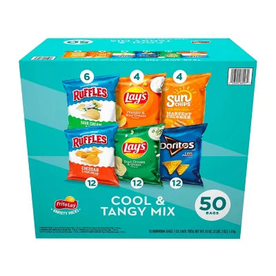 Frito-Lay Cool & Tangy Mix Chips Variety Pack (50 ct.)