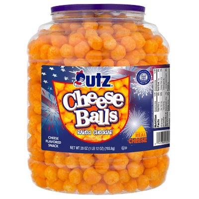 Utz Cheeseball Barrel, (28oz.)