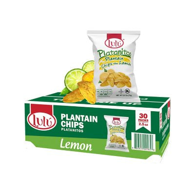 Lulu Plantain Chips, Lemon (30/2.5oz.)