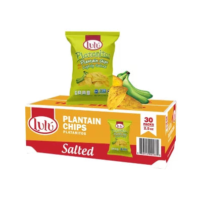 Lulu Plantain Chips, Lightly Salted (30/2.5oz.)
