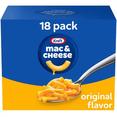 Kraft Macaroni and Cheese Dinner Box, Original (18ct.)