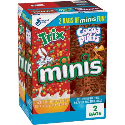 Minis Cereal, Cocoa Puffs and Trix (41.2oz)