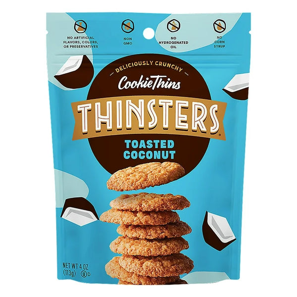 Thinsters Cookie Thins, Toasted Coconut Cookies, (4oz.)