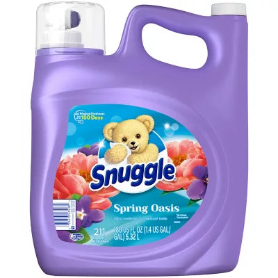 Snuggle Liquid Fabric Softener, Spring Oasis (180oz., 211 loads)