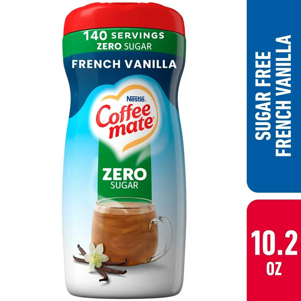 Nestle Coffee-mate Powdered Creamer, French Vanilla Sugar Free (10.2oz.)