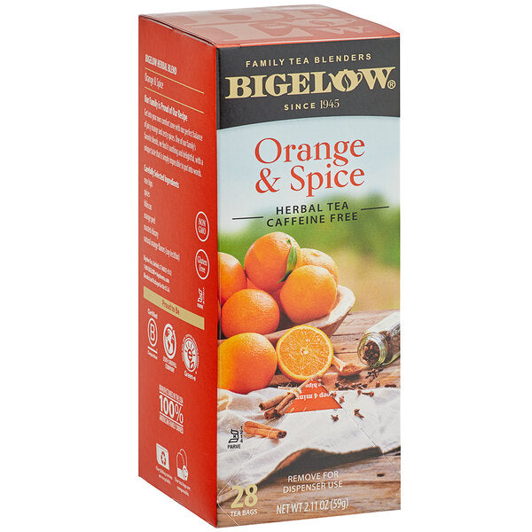 Bigelow Orange & Spice Herbal Tea, (28ct.)