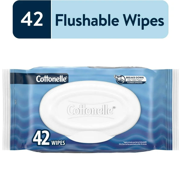 Cottonelle Flushable Wipes (42ct)