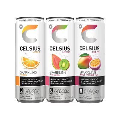 Celsius Essential Energy Sparkling Variety Pk., (18ct.)