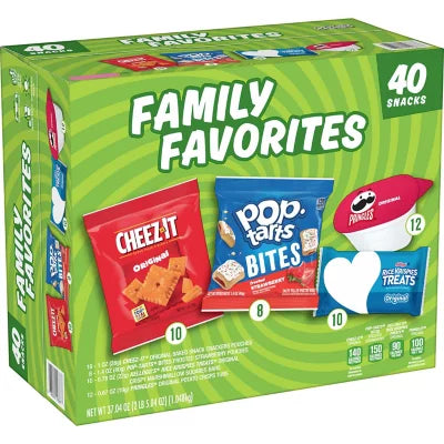 Kellogg's Family Favorites Mix, Variety Pack Snacks, (40 pk.)