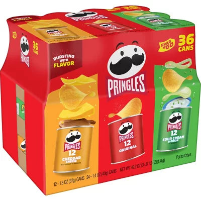 Pringles Grab-n-Go Variety Pack Chips, (36pk.)