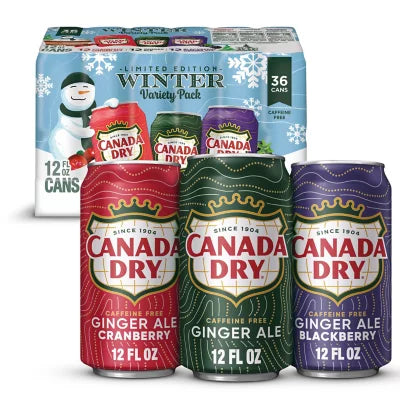 Canada Dry Winter Variety Pack, (36/12oz.)