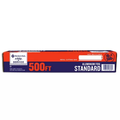 Member's Mark Standard Foodservice Aluminum Foil, (18" x 500 ft.)