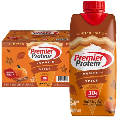 Premier Protein High Protein Shake, Pumpkin Spice (11fl. oz., 15pk.)