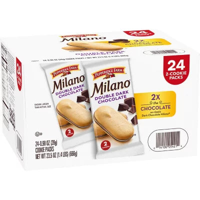 Pepperidge Farm Cookies, Milano Double Dark Chocolate (24ct.)