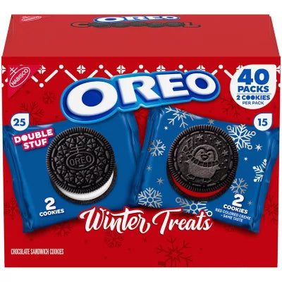 Nabisco Oreo Winter Treats Cookie Variety Pack, ( 40pk.)