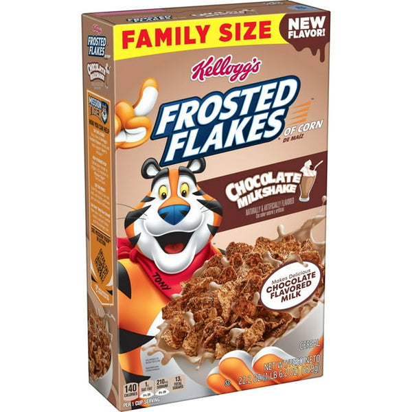 Kellogg's Frosted Flakes Chocolate Milkshake Cereal, (22.2oz.)