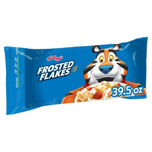 Kellogg's Frosted Flakes Cereal, Resealable Bag (39.5oz)