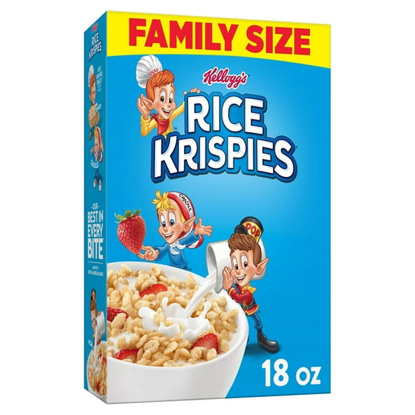 Kellogg's Rice Krispies Original Cold Breakfast Cereal, (18oz.)