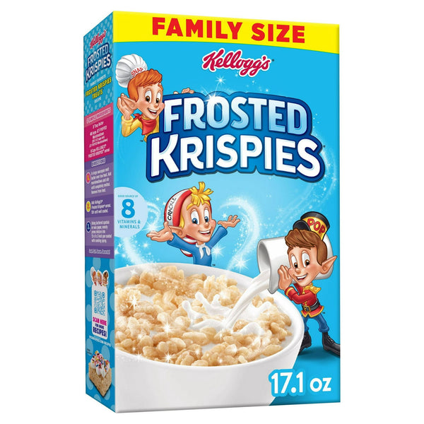 Kellogg's Rice Krispies Breakfast Cereal,  Frosted Krispies (17.1oz.)