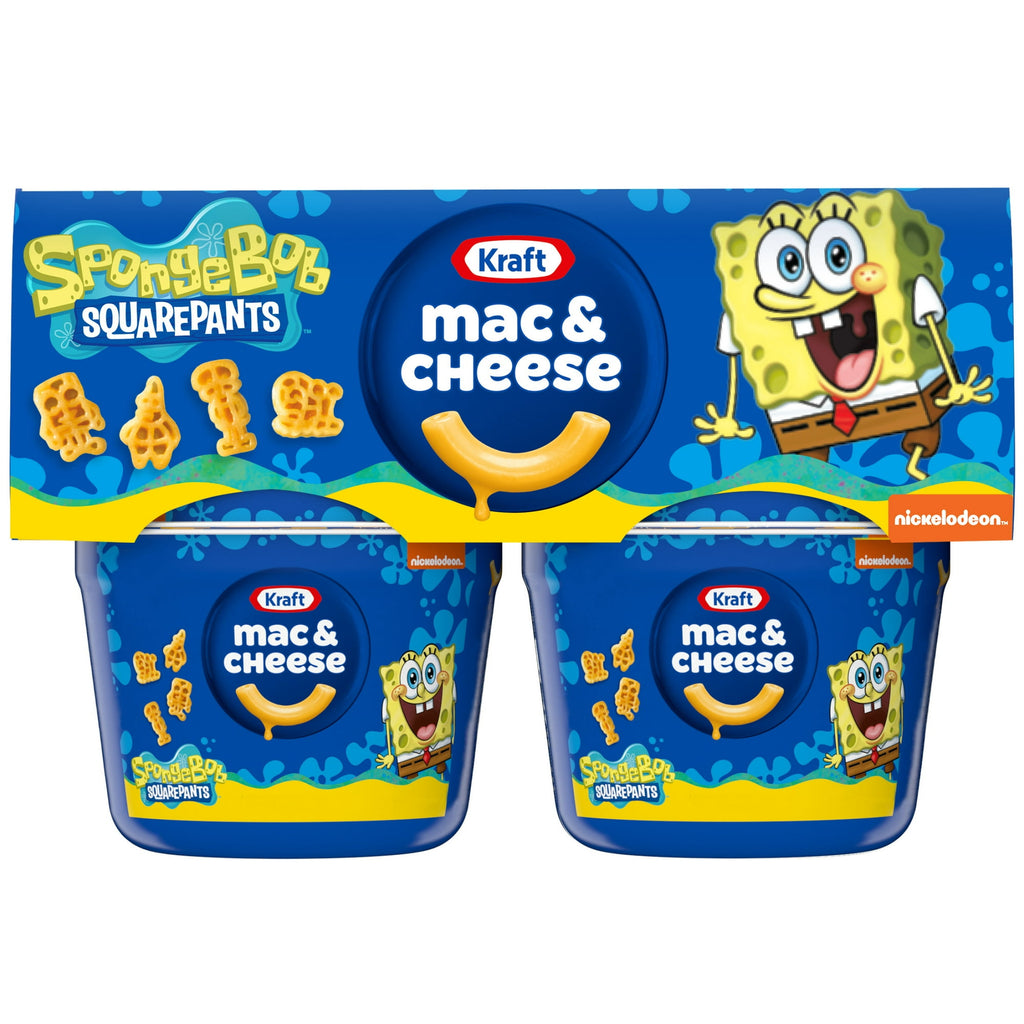 Kraft Macaroni & Cheese Dinner Cups, Spongebob (4ct.)