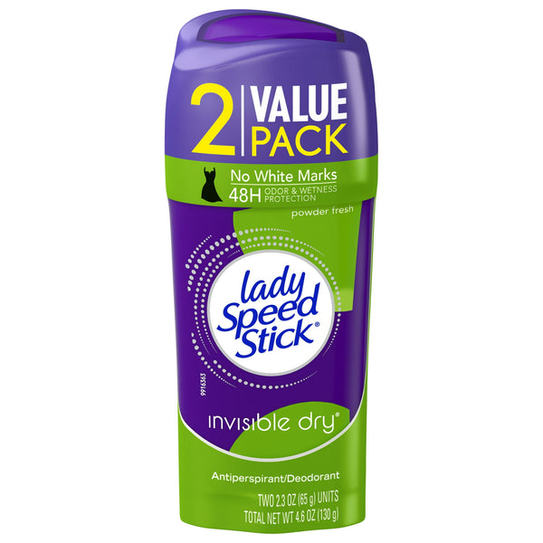 Lady Speed Stick Deodorant, Powder Fresh (2/2.3oz.)