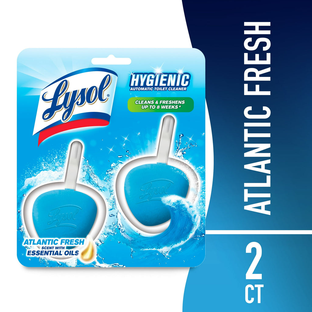 Lysol Automatic Toilet Bowl Cleaner, Atlantic Fresh (2-Pack)