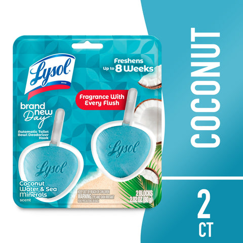 Lysol Automatic Toilet Bowl Cleaner, Coconut (2-Pack)