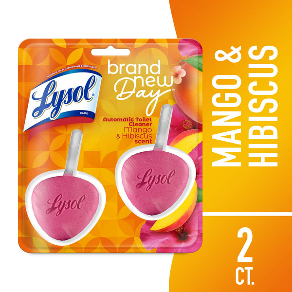 Lysol Automatic Toilet Bowl Cleaner, Mango & Hibiscus (2-Pack)