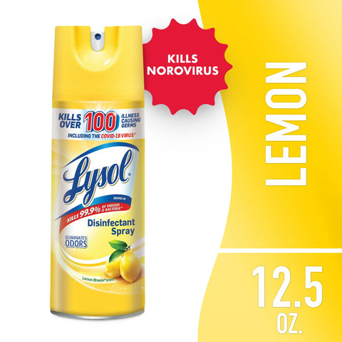 Lysol Disinfectant Spray, Lemon Breeze (12.5oz.)