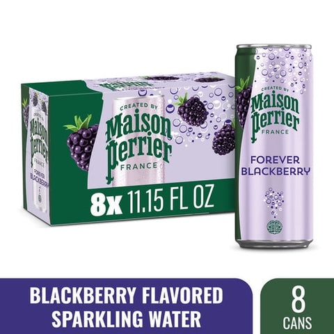 Perrier Sparkling Natural Mineral Water, Blackberry (8/11.15oz)