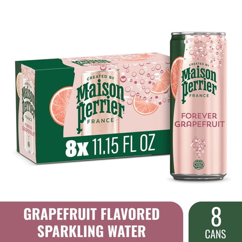 Perrier Sparkling Natural Mineral Water, Grapefruit (8/11.15oz)