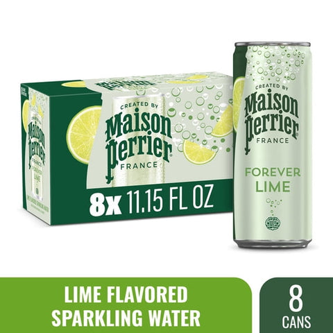 Perrier Sparkling Natural Mineral Water, Lime (8/11.15oz)