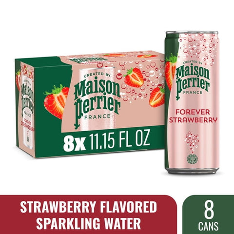 Perrier Sparkling Natural Mineral Water, Strawberry (8/11.15oz)