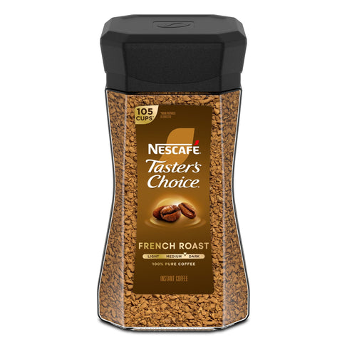 NESCAFÉ Taster's Choice French Roast, Dark Roast Coffee, Instant Coffee, (7oz.)