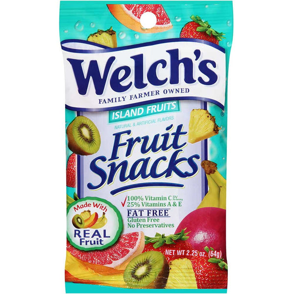 Welch’s Fruit Snacks, Island Fruits (2.25oz.)
