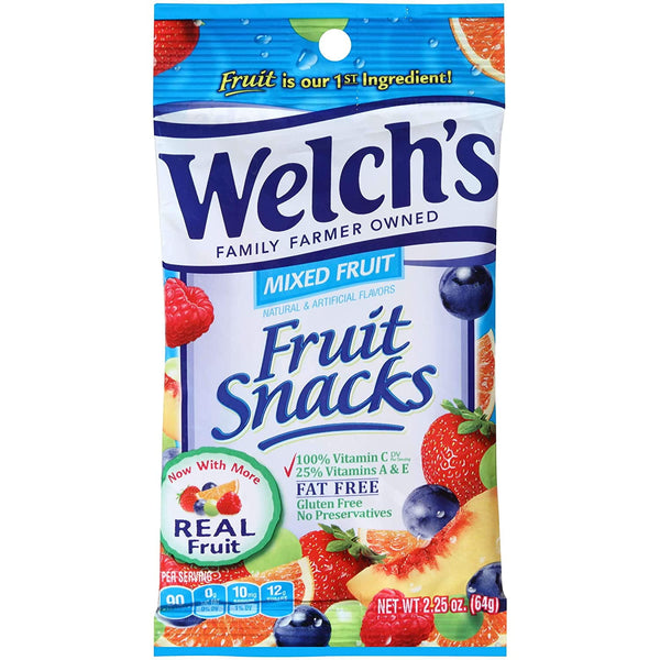 Welch’s Fruit Snacks, Mixed Fruits (2.25oz.)