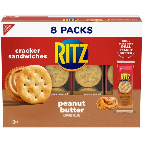 RITZ Peanut Butter Sandwich Crackers, (8ct., 1.38oz.)