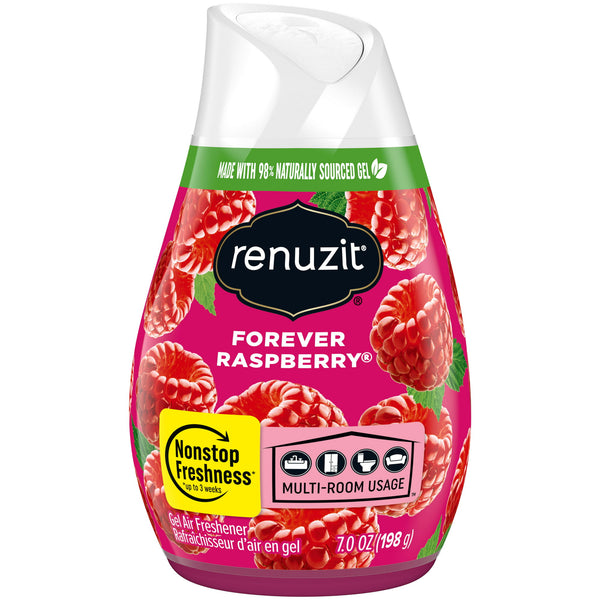 Renuzit Adjustable Solid Gel Air Freshener Cone, Forever Raspberry (7oz.)