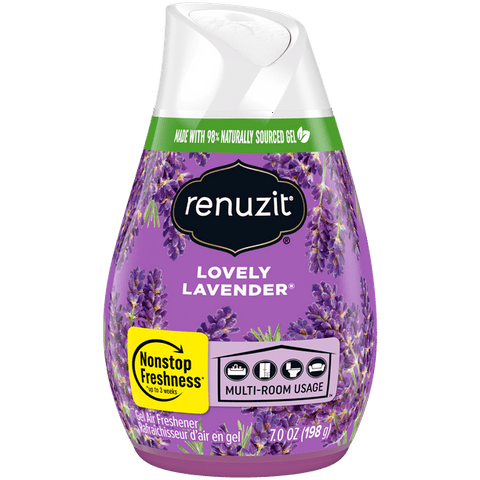 Renuzit Adjustable Solid Gel Air Freshener Cone, Lovely Lavender (7oz.)