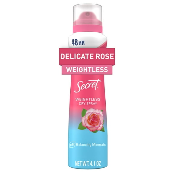 Secret Dry Spray Deodorant, Delicate Rose (4.1oz.)