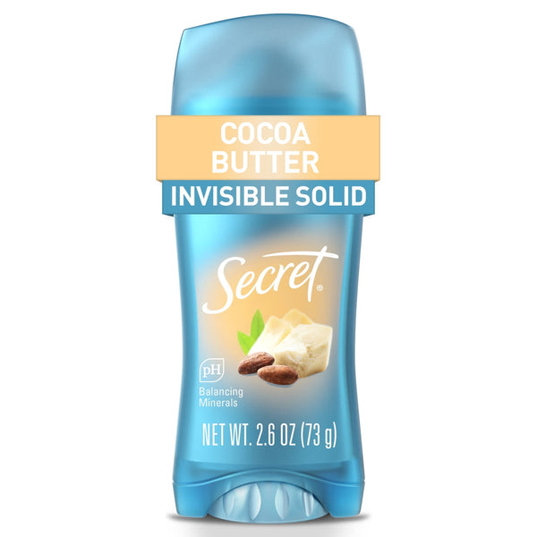 Secret Invisible Solid Deodorant, Cocoa Butter (2.6 oz.)