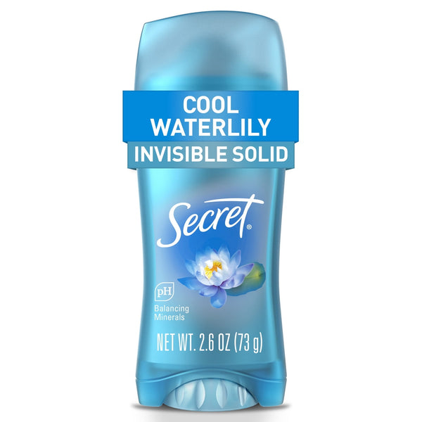 Secret Invisible Solid Deodorant, Cool Waterlily (2.6 oz.)