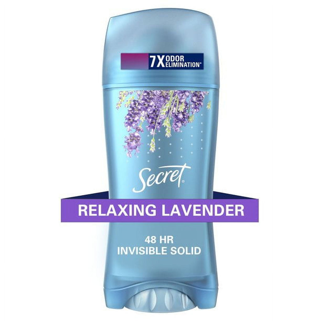 Secret Invisible Solid Deodorant, Relaxing Lavender (2.6 oz.)